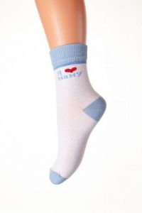 Носки детские (люблю маму) ― Чулочно – носочные изделия оптом в Новосибирске, колготки, носки, чулки, трикотаж