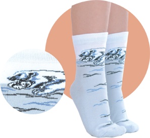 Носки детские (плюш по следу) ― Чулочно – носочные изделия оптом в Новосибирске, колготки, носки, чулки, трикотаж