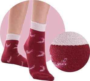 Носки женские плюшевые ― Чулочно – носочные изделия оптом в Новосибирске, колготки, носки, чулки, трикотаж