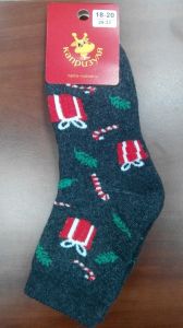 Носки детские махровые(новогодние) ― Чулочно – носочные изделия оптом в Новосибирске, колготки, носки, чулки, трикотаж