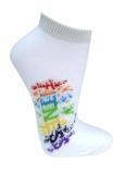 Женские спортивные носки с рисунком Fitness ― Чулочно – носочные изделия оптом в Новосибирске, колготки, носки, чулки, трикотаж