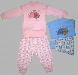 Пижама детская (интерлок) с печатью ― Чулочно – носочные изделия оптом в Новосибирске, колготки, носки, чулки, трикотаж