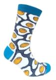 Носки унисекс с ярким компьютерным рисунком "яичница" ― Чулочно – носочные изделия оптом в Новосибирске, колготки, носки, чулки, трикотаж