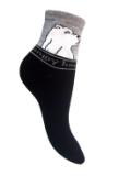 Детские носки универсальные с рисунком "белый медведь" ― Чулочно – носочные изделия оптом в Новосибирске, колготки, носки, чулки, трикотаж