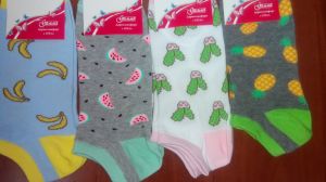 Носки женские (фрукты) ― Чулочно – носочные изделия оптом в Новосибирске, колготки, носки, чулки, трикотаж