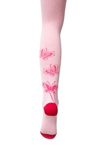 Колготки детские  (с бабочками)  ― Чулочно – носочные изделия оптом в Новосибирске, колготки, носки, чулки, трикотаж